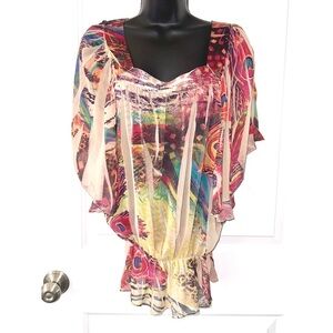 Carrie Allen colorful blouse